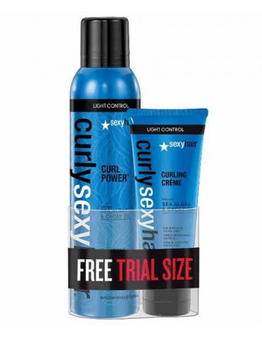 Curly Sexyhair Curl Power And Curling Creme Mini Combo