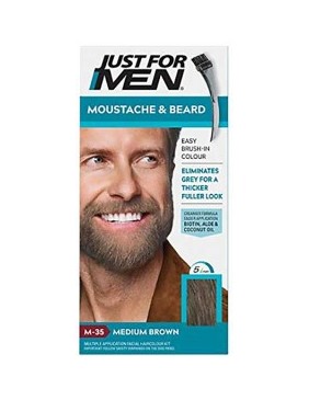 Just For Men Mustache And Beard Brush In Color Gel