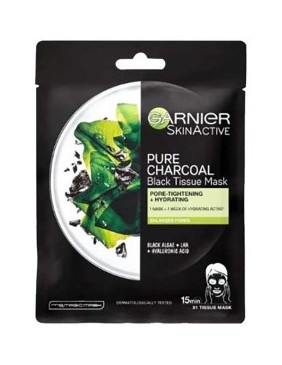 Skin Active Pure Charcoal Black Tissue Mask