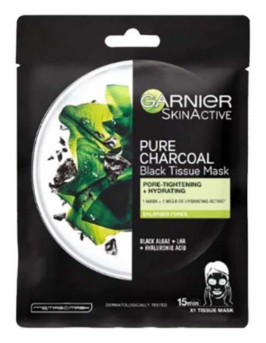 Skin Active Pure Charcoal Black Tissue Mask