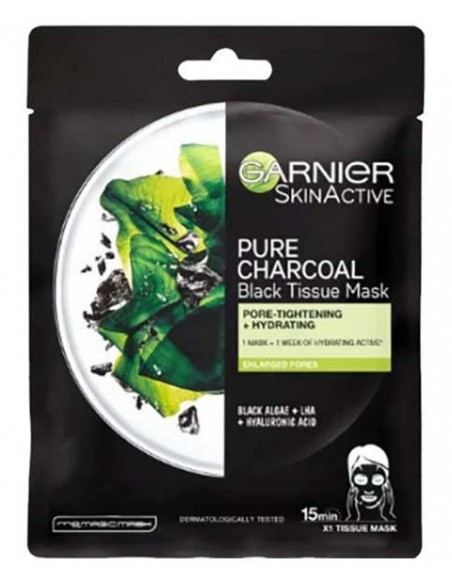 Skin Active Pure Charcoal Black Tissue Mask
