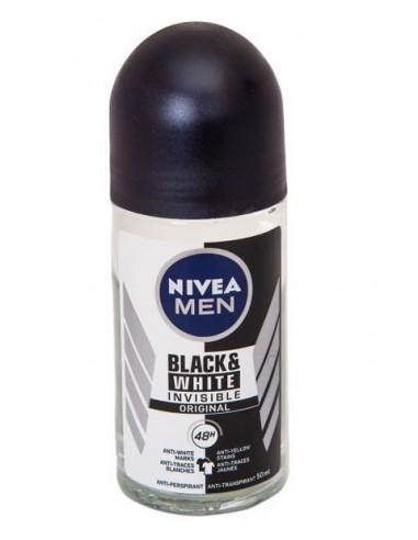 Men Black And White Original 48H Deodorant Roll On