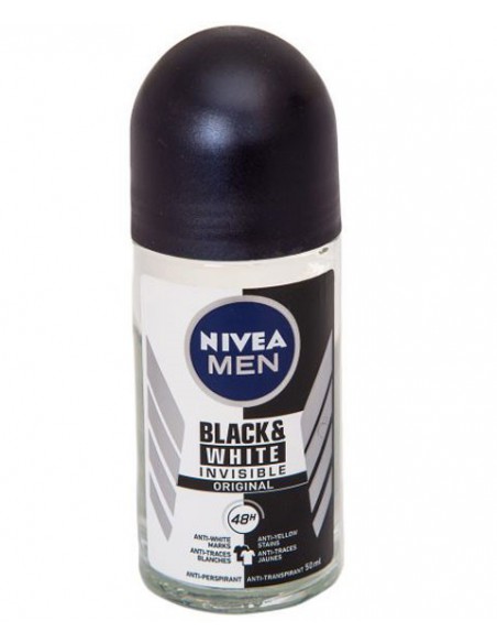 Men Black And White Original 48H Deodorant Roll On