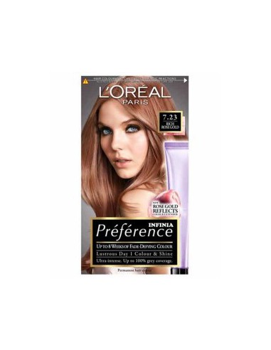 Preference Infinia Permanent Color 7.23 Rich Rose Gold Preference Infinia Permanent Color 7.23 Rich Rose Gold