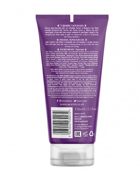 Ayumi Naturals Turmeric And Bergamot Face Wash