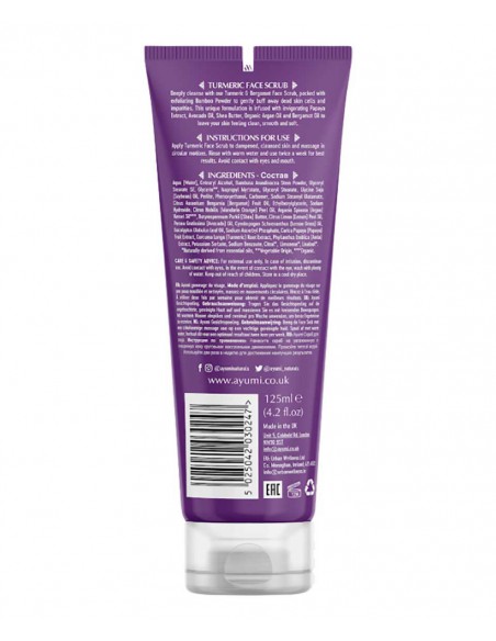 Ayumi Naturals Turmeric And Bergamot Face Scrub
