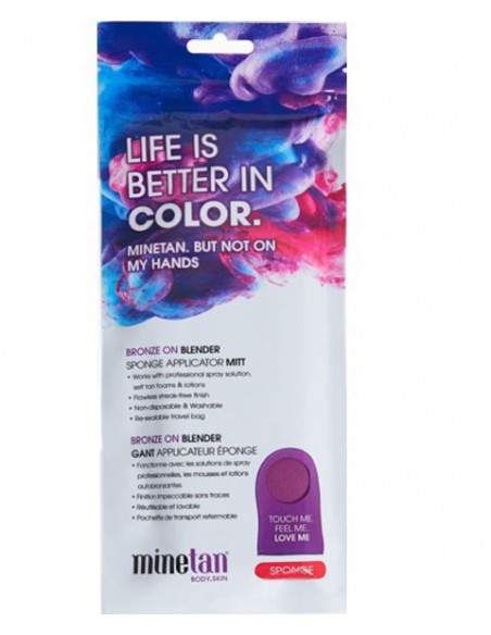 Minetan Bronze On Blender Sponge Applicator Mitt Minetan Bronze On Blender Sponge Applicator Mitt