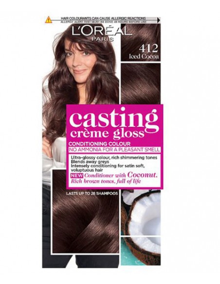 Casting Creme Gloss Conditioning Color 412 Iced Cocoa Casting Creme Gloss Conditioning Color 412 Iced Cocoa